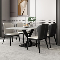 Meubles de salle à manger Tables de salle à manger rectangulaires en marbre Vitesse de production rapide Nouvelles tables de salle à manger créatives au design classique pour restaurants