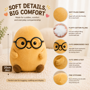 Peluche Patata Emozionale Personalizzata da 20 cm, Divertente e Kawaii, Regalo Meme, Cuscino Morbido e Confortevole per la Camera da Letto - Vendita all'Ingrosso - Product Image 4