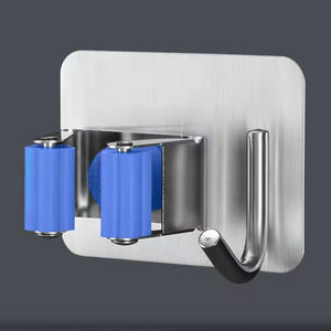 جديد نمط محتملة الحائط ممسحة هوك المنظم رفوف مكنسة و الفولاذ المقاوم للصدأ سيليكون حامل ممسحة الرف هوك - Product Image 6