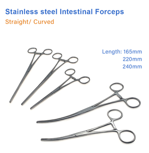 Tang usus klem usus <span class=keywords><strong>Forceps</strong></span> usus penjepit perut hewan peliharaan tetap kucing anjing instrumen bedah ortopedi