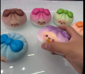 ของเล่นบีบตุ๊กตาซาลาเปา PU บีบแล้วคืนตัวช้า สำหรับเด็กอายุ 3 ปีขึ้นไป - Product Image 6