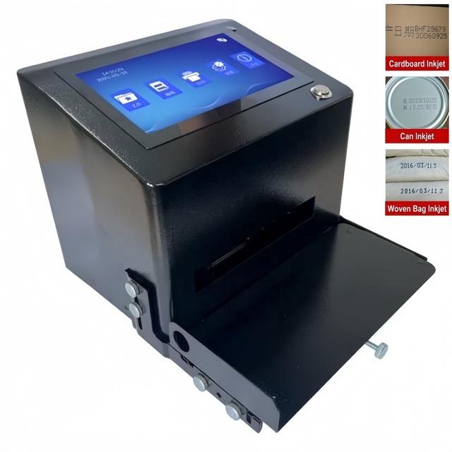 Static Inkjet Printer with 1000+ Storage USB Import Logos for Long-Lasting Printing on Plastic Metal Glass Packaging Surfaces
