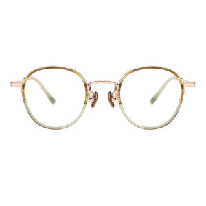 Nuevo marco de titanio B para mujer, estilo ojo de gato, ultraligero, bicolor, con electrochapado IP. - Product Image 4