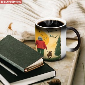 Mug en céramique 11oz noir givré, tasse magique changeante de couleur activée par la chaleur, utilisation intérieure et extérieure - Product Image 3