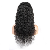 Pelucas de Cabello Humano con Frente de Encaje Brasileño 13*4, Encaje HD Transparente, Peluca de Ondas Profundas, Peluca Frontal Completa de Cabello Peruano