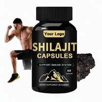 Extrait de Shilajit Pur de l'Himalaya en Capsules 10000 mg pour Hommes – Marque Blanche, Vente en Gros, Complément Alimentaire Naturel Brut de Chine