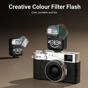 Flash pour appareil photo miniature Holga professionnel, 5 filtres de couleur, matériau ABS, pour appareils photo argentiques à griffe porte-accessoire, appareils photo numériques - Product Image 6