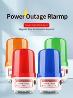Alarme de panne de courant 110 dB avec signal sonore et lumineux, balise d'avertissement à chargement automatique, en PVC magnétique, pour montage au sol d'équipements industriels