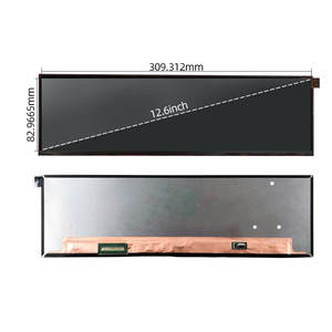 Pantalla LCD TFT <span class=keywords><strong>NV126B5M</strong></span>-<span class=keywords><strong>N41</strong></span> BOE de 12.6 Pulgadas, 1920x515, 250nits, 60Hz, Interfaz EDP, Pantalla de Barra con Placa Controladora - Product Image 3