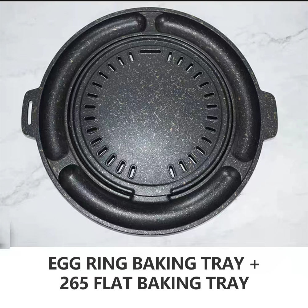EGG RING BAKING TRAY +265 FLAT BAKING TRAY