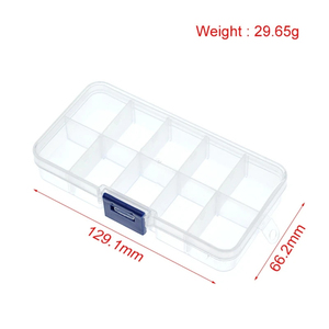 10 Grid <strong>canbe</strong> remove transparent plastic small box kit storage box jewelry jewelry box electronic components parts finishing box - Product Image 4