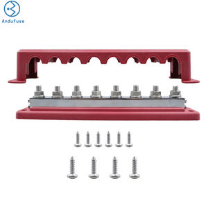 Bloc de distribution d'alimentation robuste pour barre omnibus 600A 48V avec 8 goujons de borne M10 pour batterie marine automobile RV voiture camion - Product Image 1