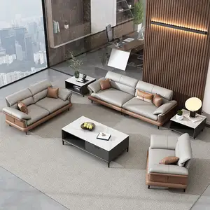 Liyu thiết kế nội thất nhà CEO sofa văn phòng đặt ghế đơn da giá thấp sofa văn phòng thiết kế