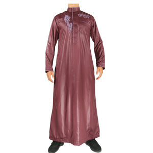 ملابس إسلامية للرجال حديثي الولادة من المصنع بسعر الجملة تصميم جديد مادة لامعة مطرزة طويلة الأكمام للكبار دعم الشرق الأوسط - Product Image 2