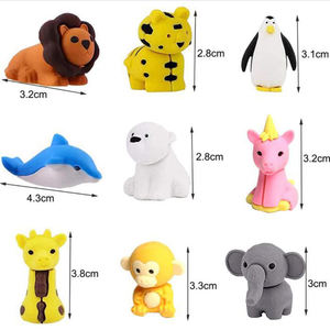 ยางลบสุดน่ารักแบบคาวาอี้ สำหรับแคปซูลตู้ขายของอัตโนมัติขนาด 50 มม. 2 นิ้ว ของเล่นยางลบดินสอรูปสัตว์สุดสร้างสรรค์ ของขวัญแปลกใหม่สำหรับเด็ก - Product Image 4