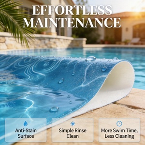 Lona de PVC <span class=keywords><strong>Azul</strong></span> Resistente a los Rayos UV JIANHANG para Piscinas Redondas - Impermeable y Duradera, Opciones de Grosor de 1.2mm/1.5mm para Niños - Product Image 1