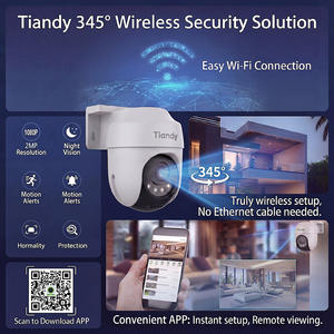 Cámara CCTV Tiandy para uso doméstico, cámara de red Wi-Fi, alcance IR de hasta 50 m, altavoz y micrófono incorporados, cámara PT Wi-Fi Tiandy - Product Image 6