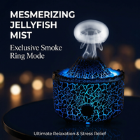 Humidifier Minyak Esensial Ultrasonik Mini USB LED Vulkanik Inovatif dengan Diffuser Aroma Api Kapasitas Besar untuk Hotel & Mobil