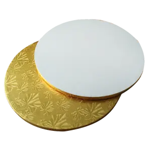 Placas descartáveis para decoração de bolos, acessórios de decoração de bolo de grau alimentício, conjunto de circular, bandeja base para bolo