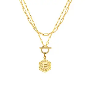 Collier pendentif chaîne superposée plaqué or Merryshine-18K pour femme, bijoux plaqué or, haute qualité