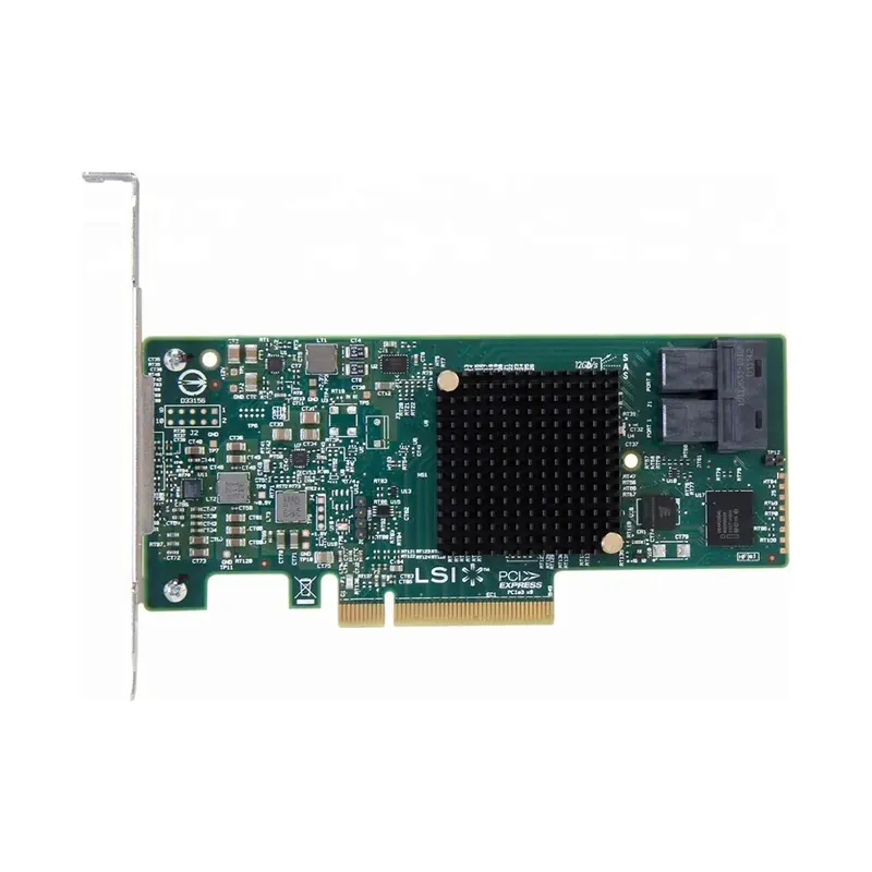 Broadcom LSI 9300-8i kartu HBA 8 port SCSI SAS/SATA/Nvme adaptor Bus Host 12 Gb/s PCIE antarmuka Gen4 pengontrol penyimpanan tri-mode