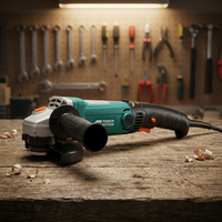 Meuleuse d'angle industrielle à vitesse variable 125 mm 1100 W 4000~11000 tr/min, outil électrique pour la découpe de métaux et le polissage de surfaces