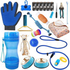 Glifmeey 24 in 1 Dog Essentials Kit Green Pink Blue <strong>Puppy</strong> <strong>Starter</strong> Kit for Small Dogs - Product Image 2