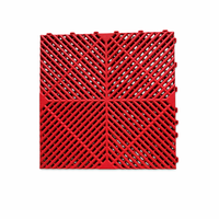 Dalles de sol emboîtables pour garage 400x400x18mm, grilles de rangement faciles pour lave-auto, tapis modulaire compact pour atelier automobile