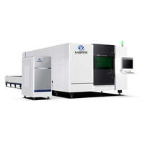 6kW 8kW 10kW 12kW Faserlaser-Schneide maschine mit geschlossener Abdeckung und ausgetauschtem Tisch