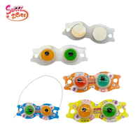 Forme de lunettes Saveur fruitée Gummy Crazy Eyes Ball Gummy Jelly