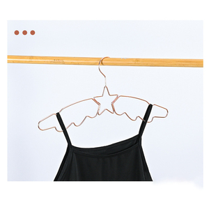 Bán Buôn Sang Trọng Rose Gold Tầng Duy Nhất Dây Kim Loại Móc Cong Kim Loại Hình Ngôi Sao Áo Váy Móc Áo Phòng Tắm Giày Đồ Trang Sức - Product Image 2