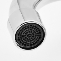 SANIPRO Plastique Double Poignée Monté Sur Bureau Eau Froide Et Chaude Bassin Mitigeur Salle De Bains Lavabo Robinet