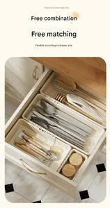 Vajilla retráctil de estilo japonés, caja de almacenamiento de partición, papelería de oficina multifuncional, almacenamiento de clasificación para uso doméstico - Product Image 5