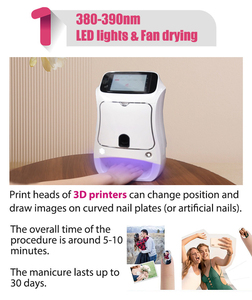 Machine d'impression numérique 3D automatique de haute qualité pour ongles, haute résolution, impression rapide, nettoyage facile, machine pour salon de manucure - Product Image 2