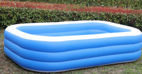 Großer Aufblasbarer Außen-Swimmingpool für Kinder und Babys Verstärkter Kunststoff-PVC Tragbarer Heim-Pool
