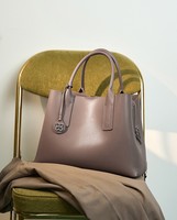 Sac à main bandoulière/épaule en cuir véritable grande capacité pour femme, nouvelle collection 2026, avec sangle amovible, fermeture éclair, luxe, élégant et tendance