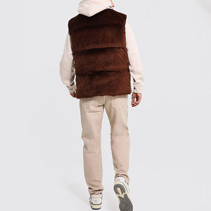 Custom Velvet <strong>Funnel</strong> <strong>Neck</strong> Vest <strong>Coat</strong> Bubble Blank Wholesale Down Goose Outdoor Jacket <strong>Men</strong> - Product Image 3