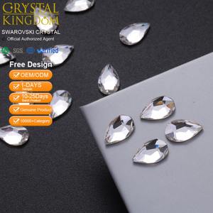 Strass en verre autentique 2303, forme poire, à dos plat, thermocollants, fabriqués en Autriche, pour sacs à main tendance et sacs à la mode, produit transfrontalier très prisé - Product Image 1