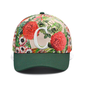 Venta al por mayor gorras de béisbol de dos tonos bordado estructurado Puff impresión Streetwear sublimación recta imagen bordada - Product Image 4