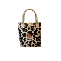 Sac de rangement en polyester tricoté à motif de dessin animé mignon, compact et portable, sac à bandoulière/porté croisé pour téléphone, insert polyvalent pour ordinateur