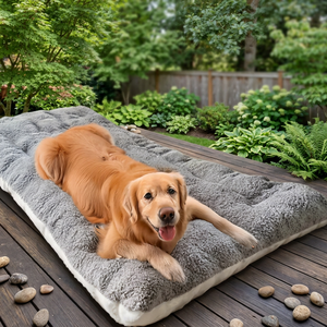 Coussin de couchage pour chien de grande taille, confortable et épais en peluche, idéal pour l'hiver, tapis de cage, lit pour animaux de compagnie, vente chaude transfrontalière - Product Image 1