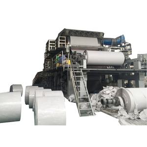 Machine à papier A4 entièrement automatique de type Fourdrinier pour la culture du bambou avec pompe et moteur pour la production de cahiers - Product Image 1