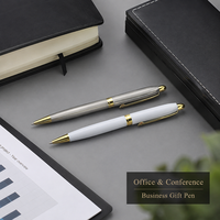 Stylo bille métallique personnalisé avec logo imprimé, stylo d'affaires exécutif avec boîte cadeau pour événements d'entreprise, cadeau client