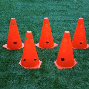 Cônes de football de 23 cm, entraînement d'agilité, marqueur de terrain, cône de circulation en plastique pour l'entraînement, exercices de football et de basketball - Product Image 2