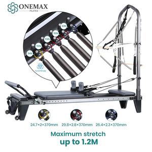 ONEMAX ONEMAX Reformer en aluminium avec demi-tournebroche, fonctionnement silencieux, machine de qualité commerciale pour studio de Pilates - Product Image 2