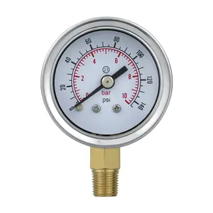 Favorable Price Manometer Oxygen Air Pressure Gauge Manometer 400bar Hydraulic Water Pressure Gauge