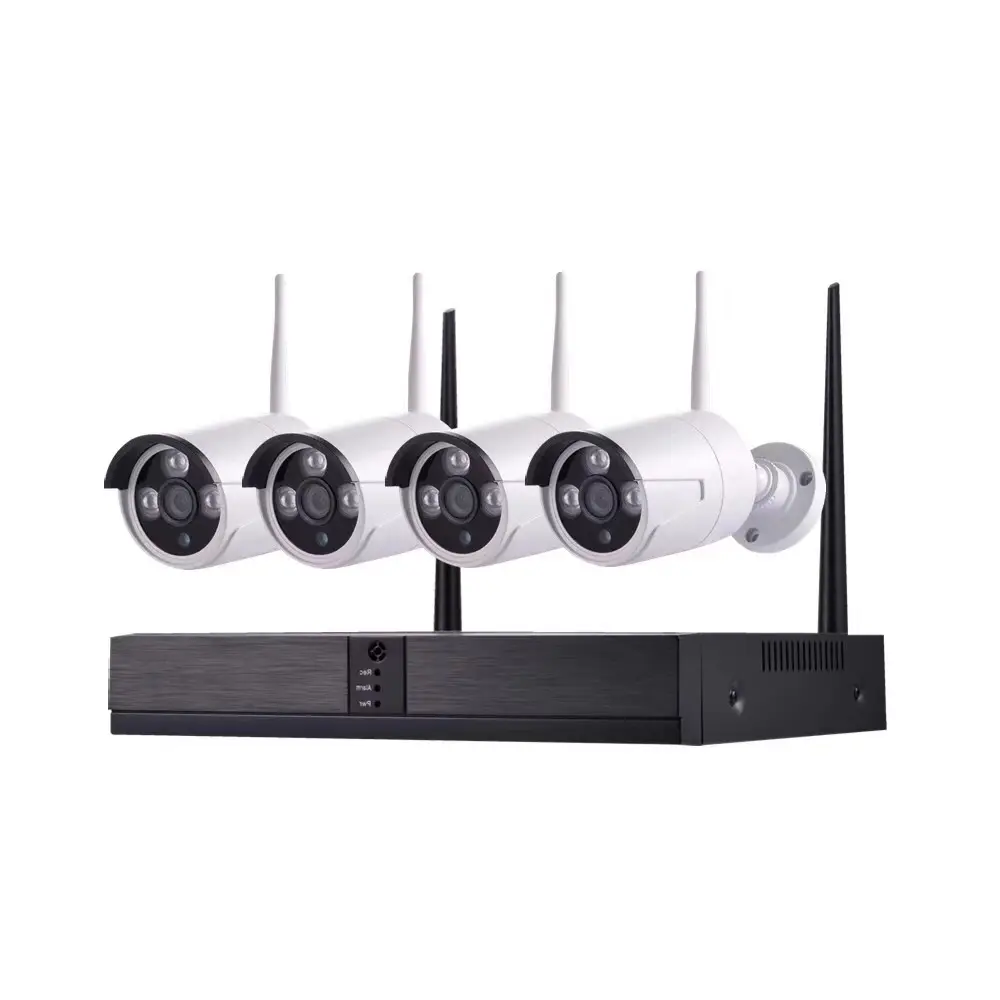 Nhà Máy Xmeye H.265 3MP 4CH dài Phạm vi báo động video P2P 4 bộ máy ảnh IP không dây Wifi NVR Kit ghi CCTV hệ thống
