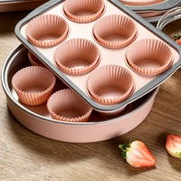 Nouveau moule à gâteau pliable en silicone, facile à démouler, compatible four, forme irrégulière, pour muffins, outils de cuisson, toast