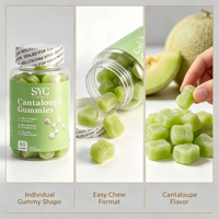 Gummies de collagène et de glutathion au melon, marque privée OEM ODM OBM, emballage personnalisé pour une peau éclatante et une beauté mondiale.