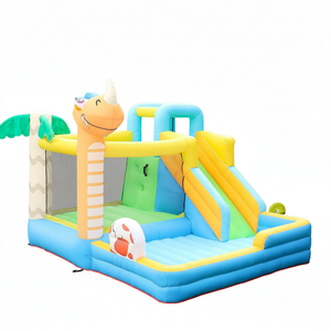 บ้านลมเป่าลมเชิงพาณิชย์พร้อมสไลเดอร์และบ่อบอล PVC สำหรับเช่าจัดงานปาร์ตี้และกิจกรรมกลางแจ้ง - Product Image 2